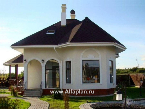 Проекты домов Альфаплан - «Душечка» - небольшой дом с мансардой - превью дополнительного изображения №5