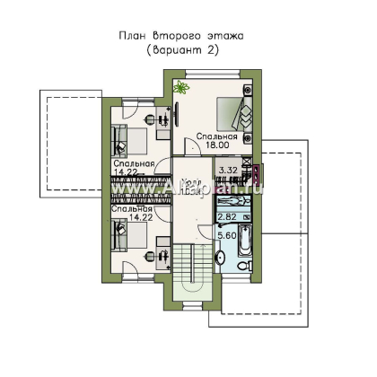 Проекты домов Альфаплан - «Скандинавия» - современный дом с удобным планом - превью плана проекта №3