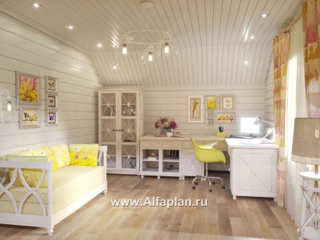 Проекты домов Альфаплан - Проект комфортабельного дома из бруса - превью дополнительного изображения №7