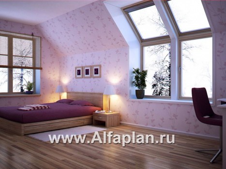 Проекты домов Альфаплан - «Светлая жизнь» - дом с окнами в небо - превью дополнительного изображения №2