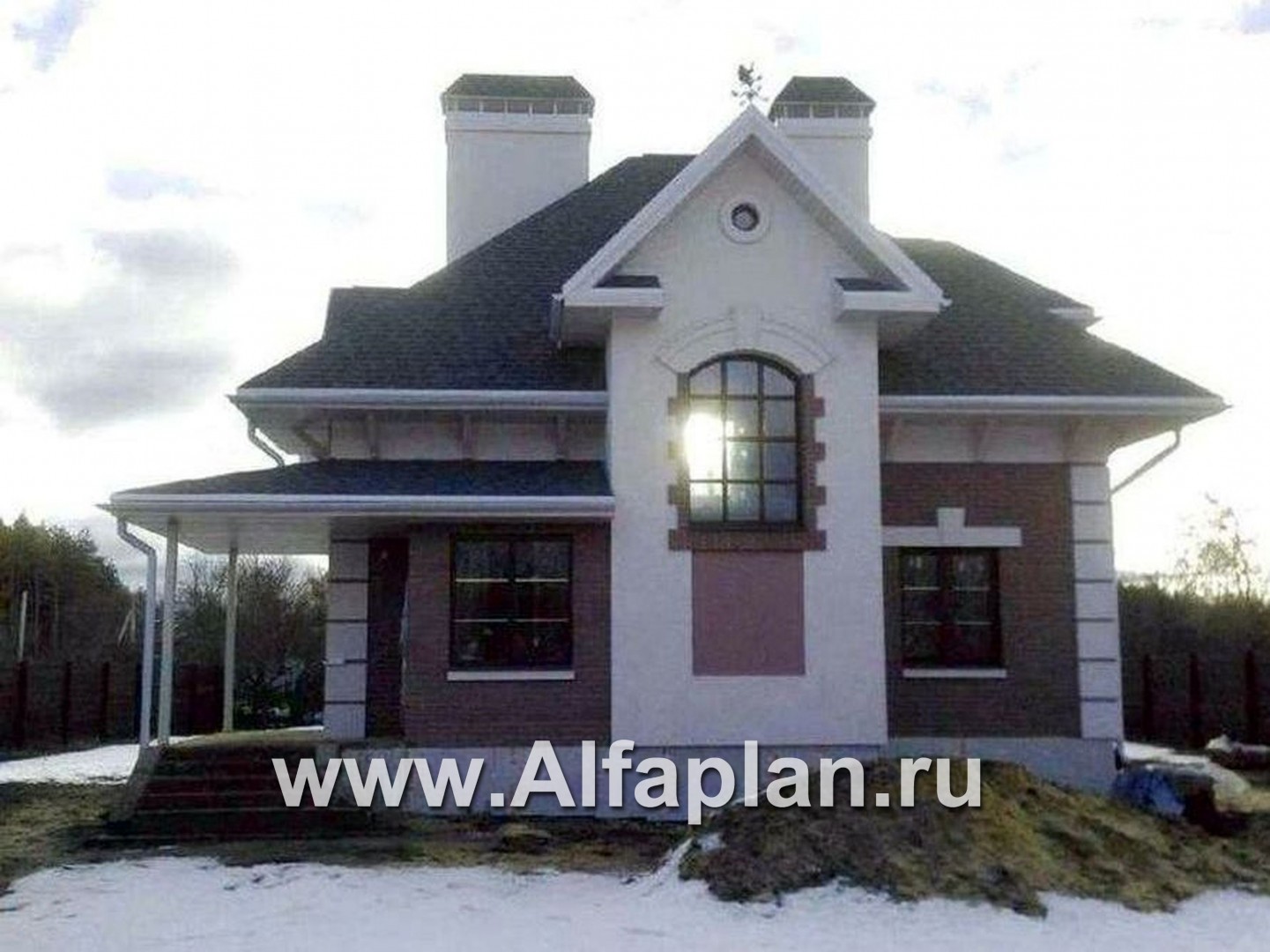 Проекты домов Альфаплан - «Шале Малек» -  проект дома с мансардой, с террасой - дополнительное изображение №5