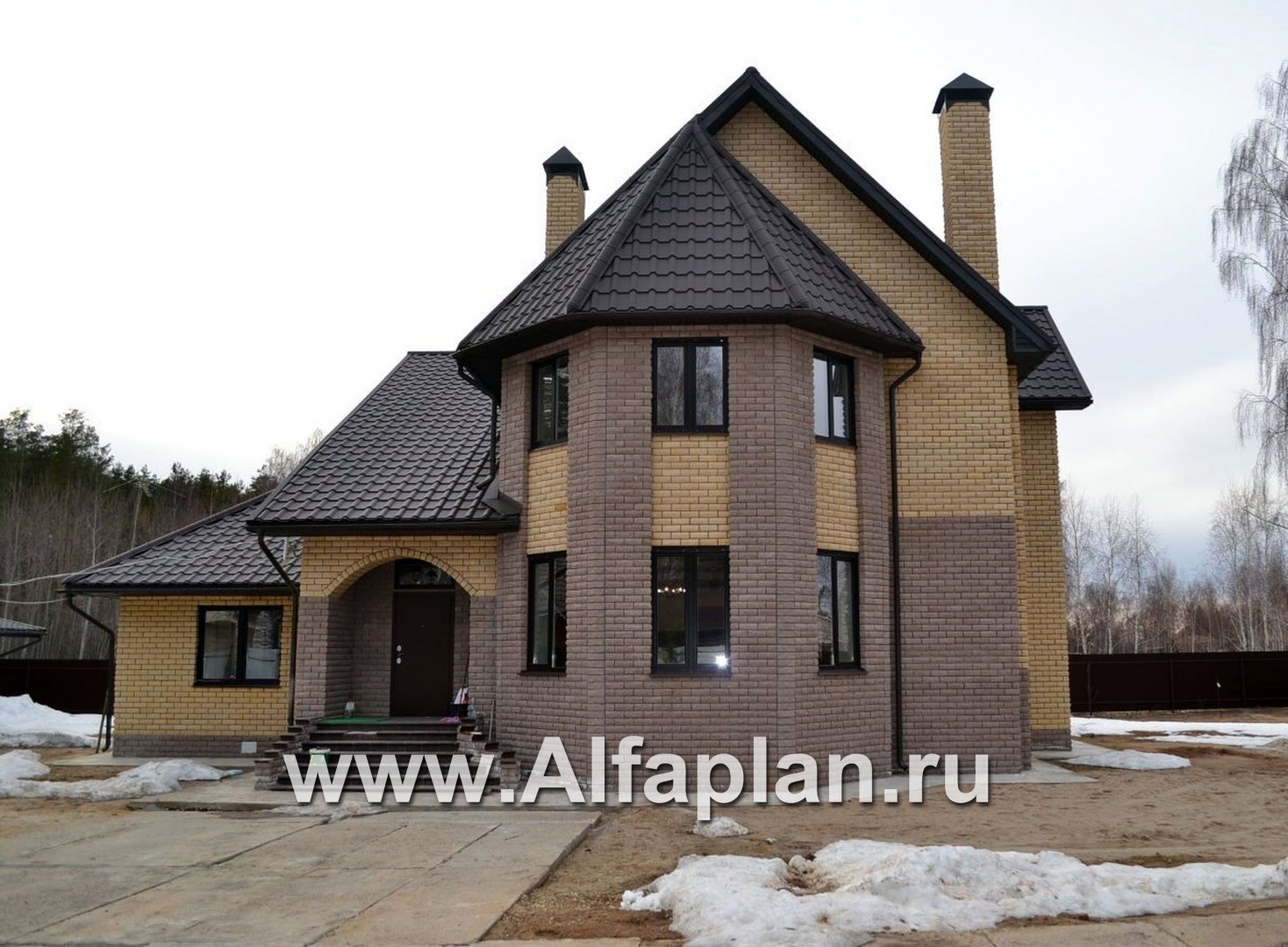 Проекты домов Альфаплан - «Фортуна» - небольшой загородный дом - дополнительное изображение №4