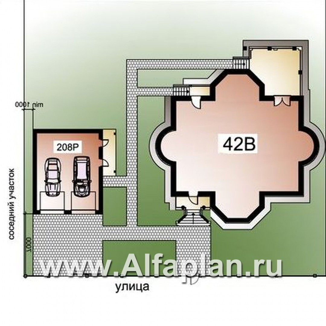 Проекты домов Альфаплан - «Белта»_ДУО - дополнительное изображение №2