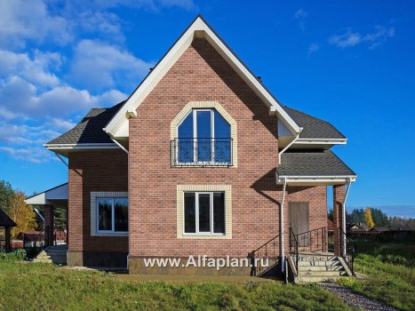Проекты домов Альфаплан - «Клио» - небольшой дом с угловой террасой - превью дополнительного изображения №2