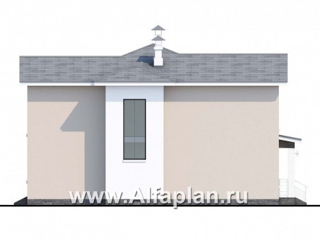 Проекты домов Альфаплан - «Платина» - стильный современный дом в европейской традиции - превью фасада №2
